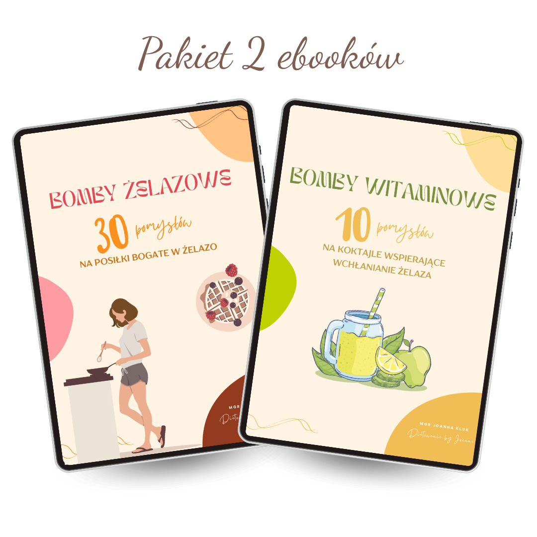 Pakiet foodbooków – bomby żelazowe i witaminowe